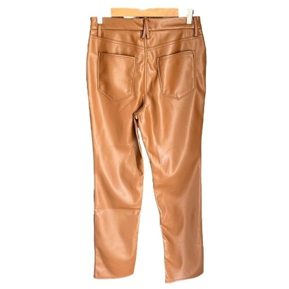 Good American - NWT Better Than Leather Good Icon in Burnt Caramel002 Sz 8 - Picture 6 of 12